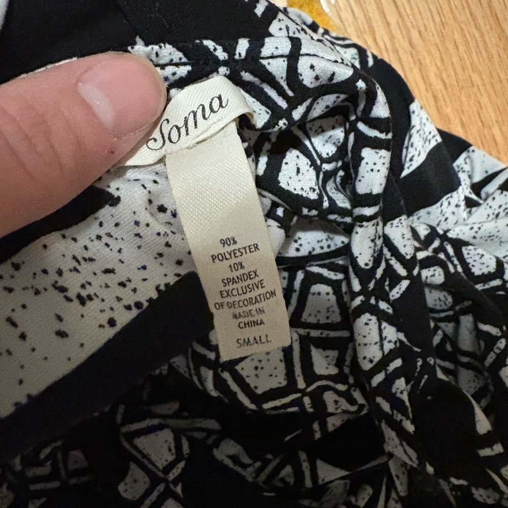 Soma Black and White Maxi Dress - Picture 6 of 6